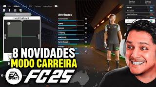 8 NOVIDADES do EA FC 25 MODO CARREIRA!  Modo História, Base e MAIS!