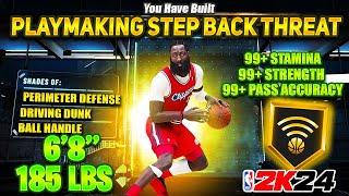 The MOST TOXIC ‘PLAYMAKING STEP BACK THREAT’ Build To Make For NBA 2K24… BEST ALL AROUND PG BUILD!