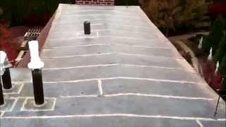 Hail Damage to a Flat Seam Copper Roof