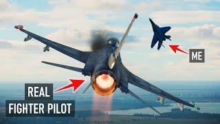 Can I Beat a Real Fighter Pilot in DCS? | F-16 Vs MiG-29 | Force Feedback Stick