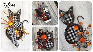 Keleas Spooky Cat Halloween Door Decor - Easy DIY Ideas for 2024