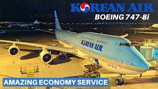 KOREAN AIR BOEING 747-8i (Economy) | Seoul - Honolulu | Flight Review