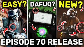 WHEN IS EPISODE 70 RELEASE?! - SKIBIDI TOILET 70 PART  1 ALL Easter Egg Analysis Theory
