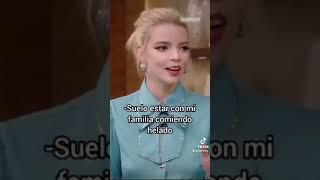 Anya Taylor-Joy hablando español , inolvidable entrevista "dulce de leche" icónica ️