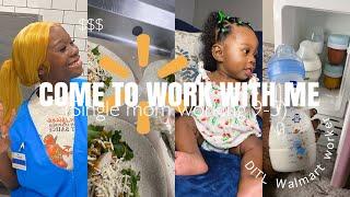 DITL vlog | SINGLE MOM WORKING A 9-5 (come to work w/ me @ Walmart) 