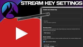 New Youtube Stream Key Settings Dashboard Update (2021)