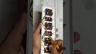 3 switch 3socket extension board connectionl how to make extension board#extension#howto #switch