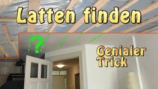 GENIAL Einfach! Latten oder Profile hinter Trockenbauwand finden