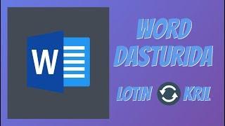 WORD DASTURIDA UzTransLiterator.dot LOTIN KRIL DASTURI