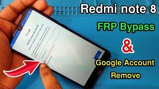 Redmi Note 8 Frp Bypass | Xiaomi Redmi Note 8 Google Account Unlock | Without PC