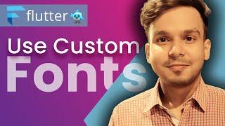 How to use Custom Fonts in Flutter | Flutter Tutorials In Hindi | #65