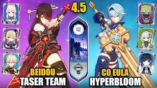 Beidou Taser Team & C0 Eula Hyperbloom Team | Spiral Abyss 4.5 Floor 12 9 Stars | Genshin Impact