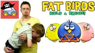  ТОЛСТЫЕ ПТИЦЫ. Необычные игры: Fat Birds Build a Bridge. Летсплей. Жестянка