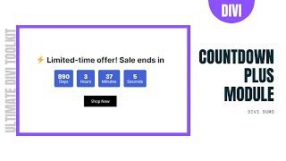 Countdown Plus Module for Divi | Divi Sumo