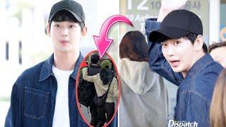 LIVE! KIM SOO HYUN & KIM JI WON  SPOTTED AT INC AIRPORT DEPARTURES FOR A FAN MEETING "EYES ON YOU"!