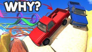 This NEW CARKOUR Map Crushes Trucks Dreams in BeamNG Drive Mods!