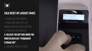 HP LaserJet 402 N Series Printers! ️Cold Reset