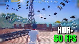 iPhone 12 HDR + EXTREME 60 FPS BOOTCAMP LANDING | PUBG Mobile