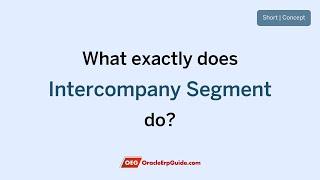 What Exactly Intercompany Segment Does | Oracle Fusion Cloud