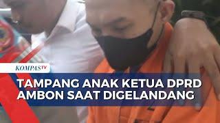 Anak Ketua DPRD Ambon Tersangka Penganiayaan Hanya Tertunduk saat Digelandang Polisi