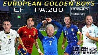 5 Mercenary Wonderkids with 200 PA - Career Simulation | Football Manager 2023 Experiment