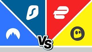 NordVPN vs Surfshark vs ExpressVPN vs CyberGhost  Best VPN comparison 2025