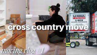 cross country move! ice storm, packing, ubox, update  MOVING VLOG ep 1