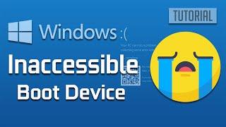 Inaccessible Boot Device Blue Screen Error in Windows 10 Unable to Boot Fix [2024]