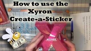 How to use Xyron Create-a-sticker 1.5" Sticker Maker