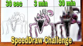 Drawing Carnage CatNap in 30 sec, 3 min, 30 min | Poppy Playtime chapter 3