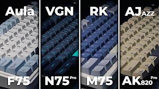 Aula F75 vs Ajazz AK820 Pro vs RK M75 vs VGN N75 Pro - Which One Should You Buy?