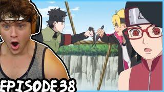 BORUTO AND SARADA VS MIRAI! || THE NEW TEAM 7! || Boruto REACTION: Episode 38