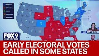 Several states called, early electoral votes tallied for presidential election