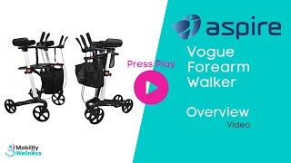 Aspire Vogue Forearm Seat Walker - Standard Overview