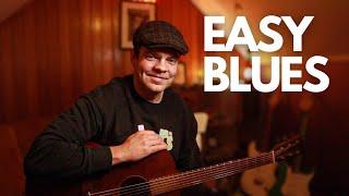 Fun Acoustic Blues With Licks - A E & D Chords 