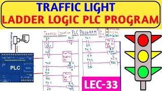 Traffic Light Ladder Logic  PLC Program.