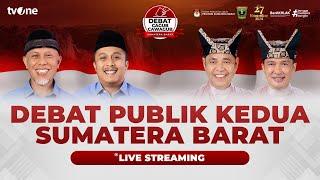 [LIVE] Debat Publik Kedua Calon Gubernur dan Wakil Gubernur Sumatera Barat | tvOne