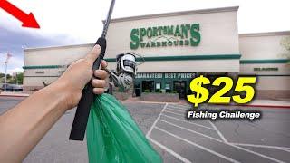 $25 Sportsman's Warehouse Fishing Challenge!! (Surprising!)