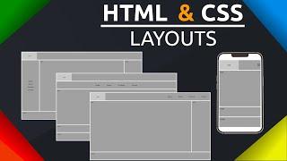 HTML e CSS - Aprenda a criar 5 layouts de sites mais comuns na Internet [FLEXBOX]
