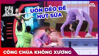 Kinh ngạc CÔNG CHÚA KHÔNG XƯƠNG vừa uốn dẻo vừa hút sữa | Siêu Tài Năng Nhí | Tập 14 Mùa 4