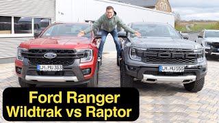 Ford Ranger Wildtrak vs. Ranger Raptor Vergleich: Nutzfahrzeug gegen Spaßmaschine [4K] - Autophorie