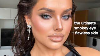 the ultimate smokey eye + flawless skin (in depth tutorial!!)