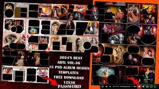 ALBUM DESIGN  PSD  FILE FREE  WEDDING 12x36 TEMPLATS  DOWNLOAD   ||  2024's BEST 15 ABTL  VOL-36