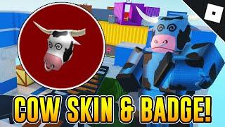 How to get the COW SKIN AND "MOO" BADGE in ARSENAL | Roblox