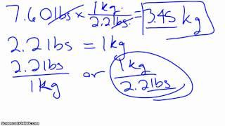 Conversion  pounds to grams