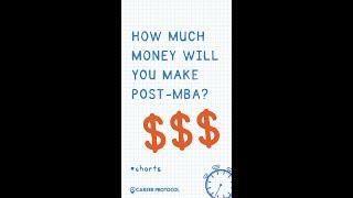 MBA Salary | How much money do MBAs make? #shorts