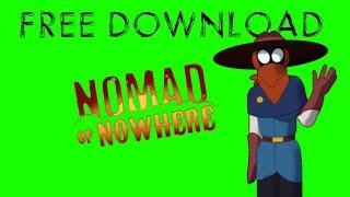 Nomad of Nowhere Logo With Animation - Green Screen Footage