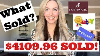 What Sold on EBay & Poshmark! How much Gross & Profit I Made Reselling Tips Tricks & Fast Flips 2023