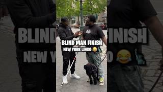 BLIND MEN TRIES FINISHING NEW YORK LINGO CHALLENGE  #shorts #shortvideo #nyc #reels