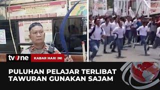 Polisi Tangkap Pelajar Terlibat Tawuran Sambil Membawa Sajam | Kabar Hari Ini tvOne